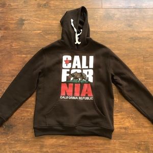 California brown hoodie